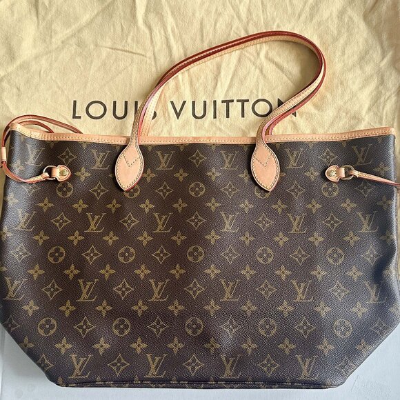 NWOT Authentic Louis Vuitton Neverfull MM Monogram Mid Size - Vintage - Picture 2 of 10